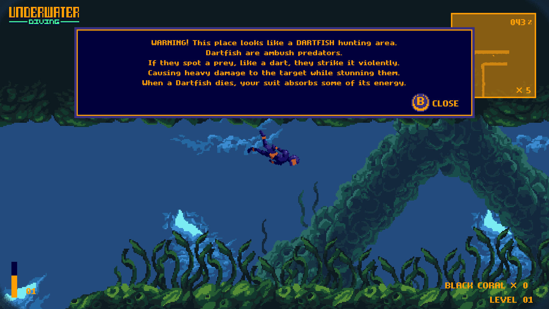 Dartfish are ambush predators (1 on 3)