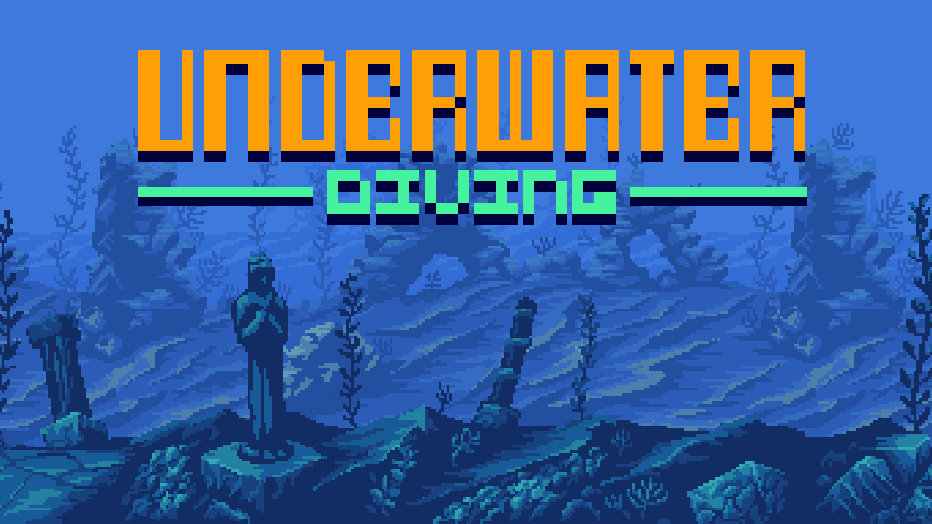 In Underwater Diving, you play as an underwater diver surrounded by aggressive fish and mines